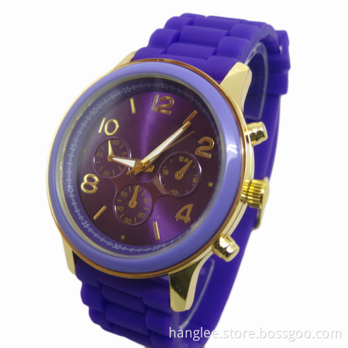 Colorful Waterproof Silicon Watches Silicon Gift (HAL-1253)